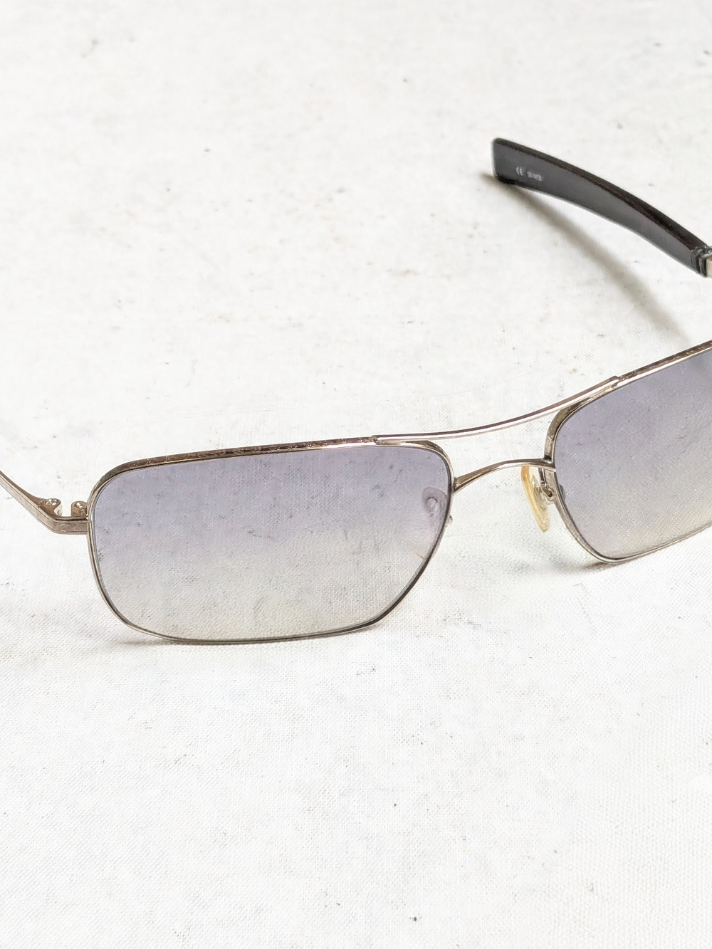 Chrome Hearts Skysaw I Sunglasses Blue Gradient Cross Sterling Silver Aviator